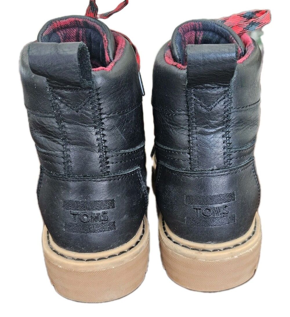 Toms Summit Combat Style Boot Lace Up Chunky Heel Womens Size 6.5 Hiking Boots - Picture 2 of 8